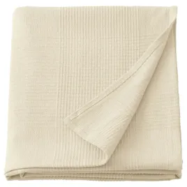 narzuta-na-lozko-kremowy-jasny-bezowy-bawelna-230x250-ikea-indira