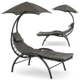 lezak-ogrodowy-z-parasolem-szary-lezanka-z-daszkiem-carpa