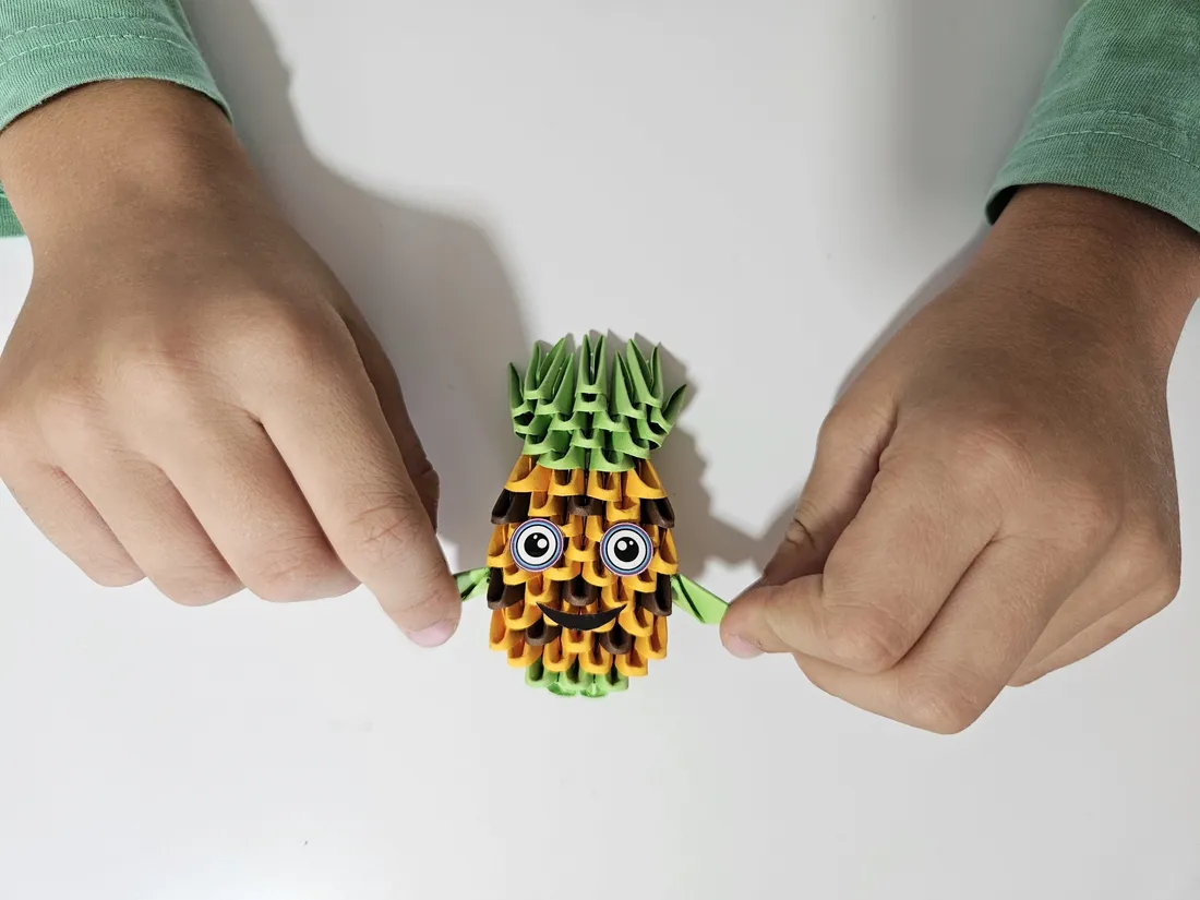 origami-3d-ananas-64-elementy-stan-nowy