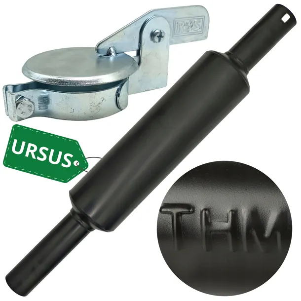 URSUS C330 C328 C360 TŁUMIK TŁUMNIK OKRĄGŁY KRÓTKI 850mm MALOWANY Z KLAPKĄ