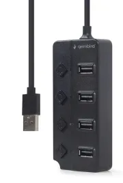 gembird-usb-2-0-powered-4-port-hub-with-switches-black-usb-2-0-type-a-cz
