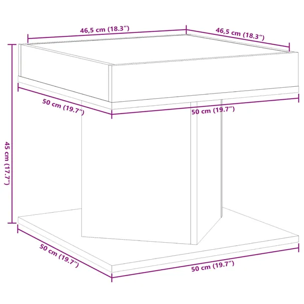 stolik-kawowy-led-infinity-50x50x45-cm-dab-stan-nowy-glebokosc-mebla-50-cm