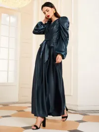 zc62111-shein-satynowa-sukienka-maxi-bufiaste-rekawy-marszczenia-m