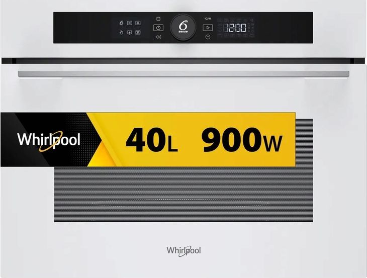 Kuchenka mikrofalowa WHIRLPOOL WMW57DHMW 900W 40L Biały Grill Termoobieg