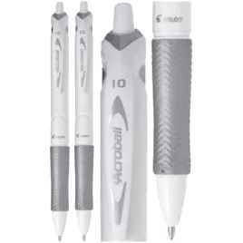 dlugopis-olejowy-acroball-m-white-czarny-wklad-10mm-pilot-2-sztuki