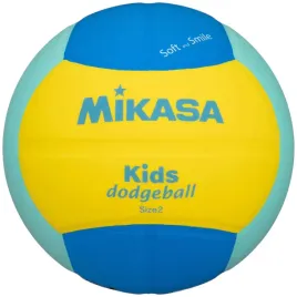 pilka-dodgeball-do-gry-w-zbijaka-dwa-ognie-mikasa-sd20-zielona