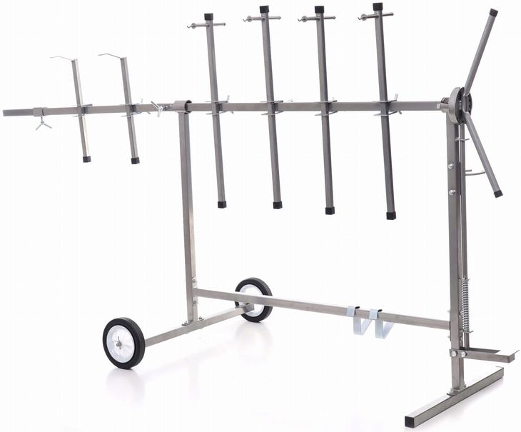STOJAK LAKIERNICZY OBROTOWY UDŹWIG 90KG 6 RAMION KRAFT&DELE KD349