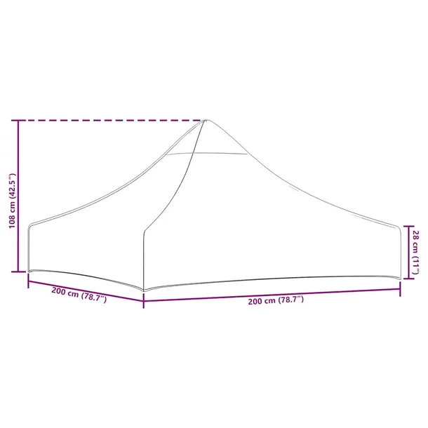 dach-do-namiotu-oxford-600d-2x2m-bialy-typ-namiot