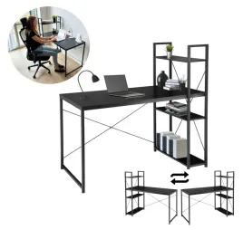 biurko-komputerowe-biurowe-szkolne-loft-czarne-rustykalne