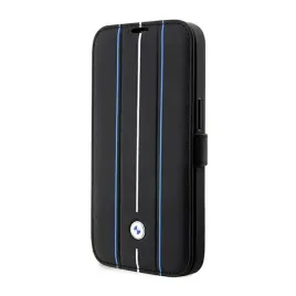 bmw-booktype-leather-stamp-blue-lines-etui-iphone-14-pro-czarny
