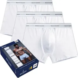 navigare-szorty-meskie-3pak-dopasowane-majtki-103t-bialy-l