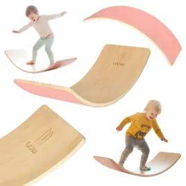 drewniana-deska-balansujaca-dla-dzieci-z-filcem-rozowa-82-cm-lulilo