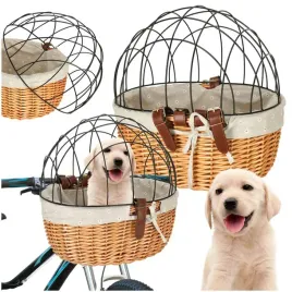 wiklinowy-koszyk-rowerowy-z-kratka-transporter-dla-psa-i-kota