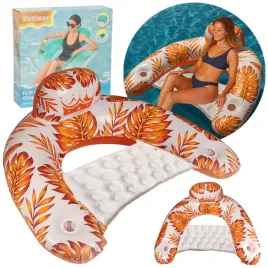 krzeslo-do-plywania-fotel-lezak-hamak-wodny-pomaranczowy