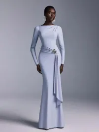 hc14208-shein-elegancka-szara-sukienka-maxi-marszczenia-36-l