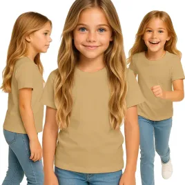 koszulka-dziecieca-t-shirt-dla-chlopca-dziewczynki-karmelowa-146-152