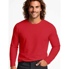 koszulka-meska-z-dlugim-rekawem-longsleeve-dopasowany-bluzka-s-czerwona