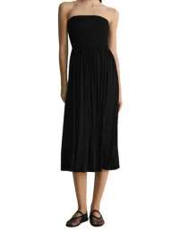 fc45102-sukienka-midi-czarna-odkryte-ramiona-marszczenie-wiskoza-l