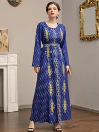 zc63104-shein-elegancka-sukienka-maxi-zloty-nadruk-dlugi-rekaw-pasek-m