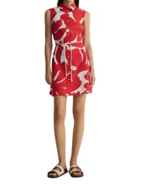 ic96113-bawelniana-sukienka-mini-koszulowa-kwiatowy-wzor-13-l