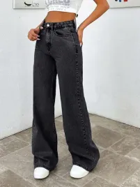 kc37107-shein-petite-spodnie-jeansy-proste-wysoki-stan-szerokie-12-xxs