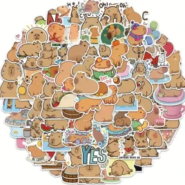 naklejki-zestaw-mix-kapibara-na-laptopa-smieszne-50szt