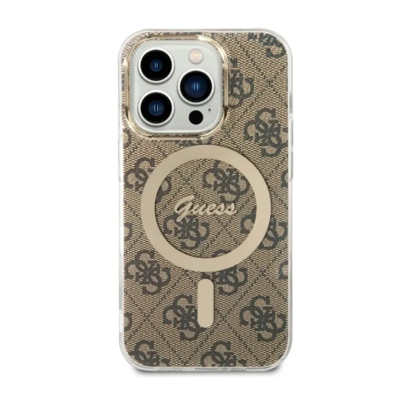 guess-4g-magsafe-etui-iphone-14-pro-max-brazowy