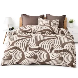komplet-poscieli-160x200-satyna-bawelniana-czekoladowa-z-przescieradlem