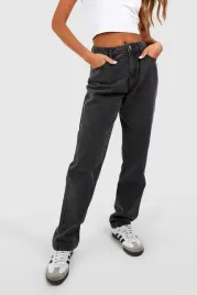 dc57108-boohoo-proste-spodnie-jeansy-z-wysokim-stanem-45-l