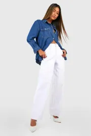 ic87307-boohoo-proste-jeansy-damskie-wysoki-stan-poszarpane-nogawki-xxl