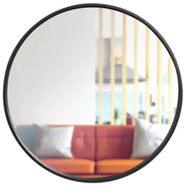 lustro-scienne-drewniane-czarne-okragle-50-cm