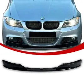 bmw-e90-e91-lci-przednia-dokladka-zderzaka-spoiler-polift-czarny-polysk