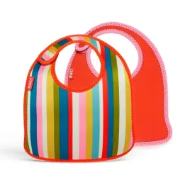 built-mess-mate-2-sliniaki-dla-dzieci-baby-pink-stripe