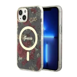 guess-flower-magsafe-etui-iphone-14-zielony
