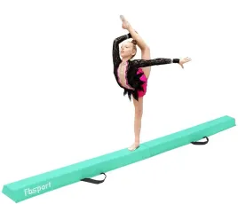 fbsport-skladana-belka-gimnastyczna-turkus-240-cm