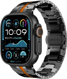 newways-czarno-pomaranczowa-bransoleta-do-samsung-galaxy-watch-ultra-47mm