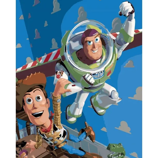 MALOWANIE PO NUMERACH Z RAMĄ Obrazy do malowania - Toy Story 40x50 cm