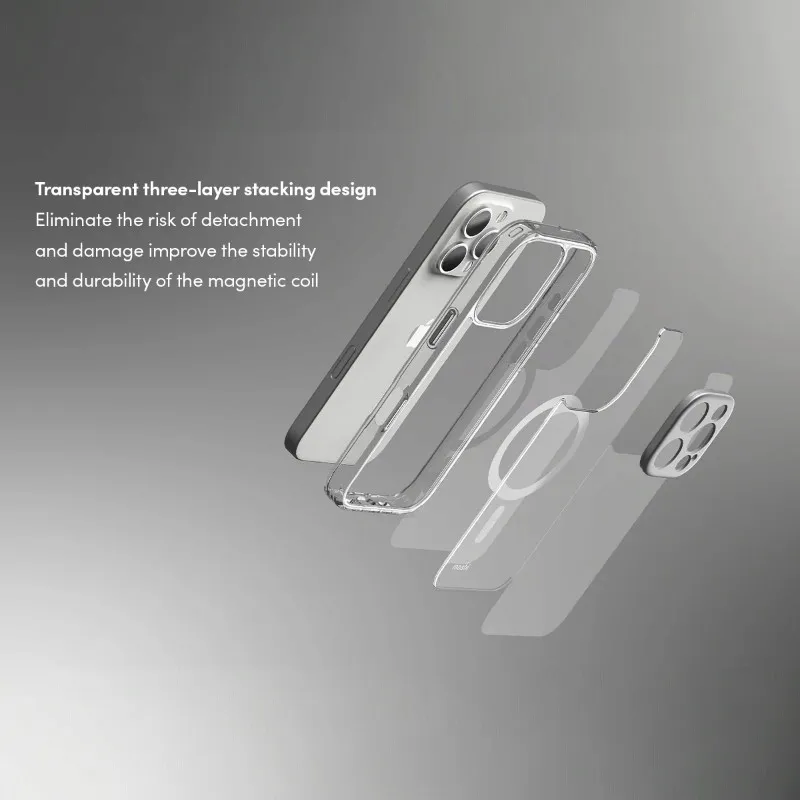 moshi-iglaze-magsafe-etui-iphone-16-pro-max-luna-silver