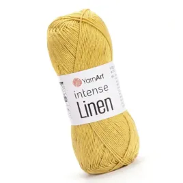 yarnart-intense-linen-4119-musztardowy-50gr-175mt