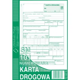 karta-drogowa-samochod-osobowy-a5-numerowana