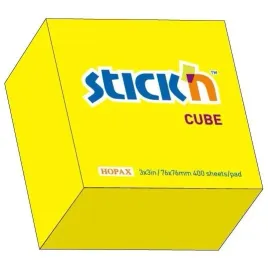 karteczki-stick-n-76-76mm-zolte-neon-400