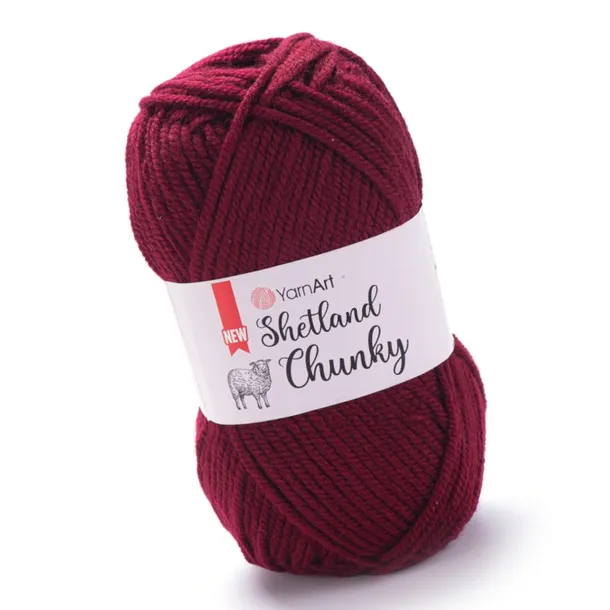 YarnArt Shetland Chunky 623 Bordowy (100gr/150mt)