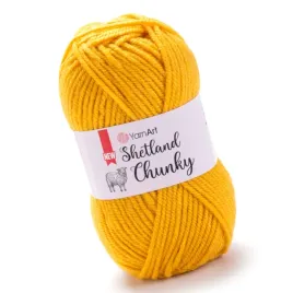 yarnart-shetland-chunky-606-zolty-100gr-150mt