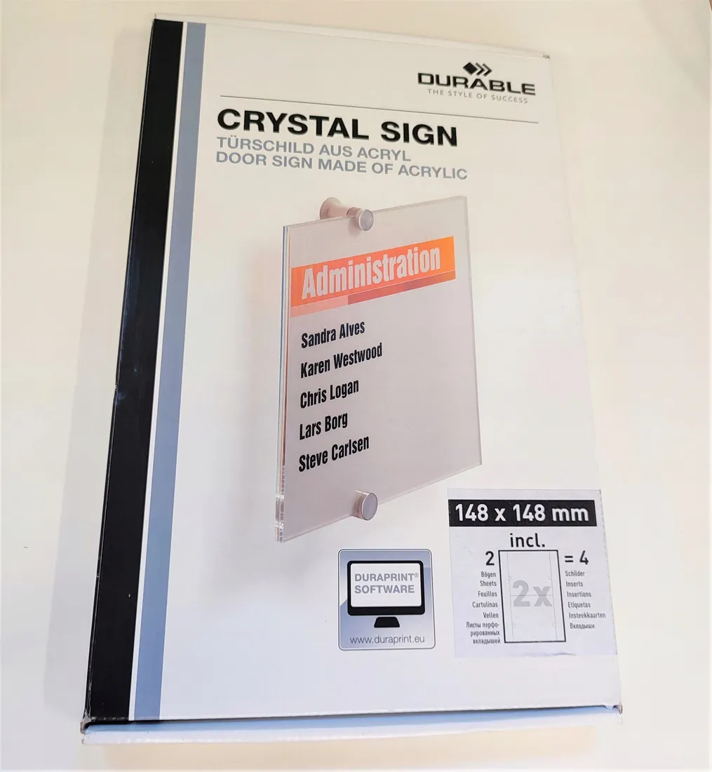 tabliczka-durable-crystal-sign-148-148mm