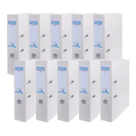 segregator-biurowy-a4-donau-75-cm-bialy-pp-ekologiczny-zestaw-10-sztuk