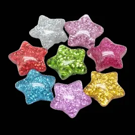 kabr03-kaboszon-z-zywicy-gwiazdka-brokat-10szt-mix-kolor