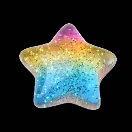 kabr07-kaboszon-z-zywicy-gwiazdka-brokat-10szt-teczowy