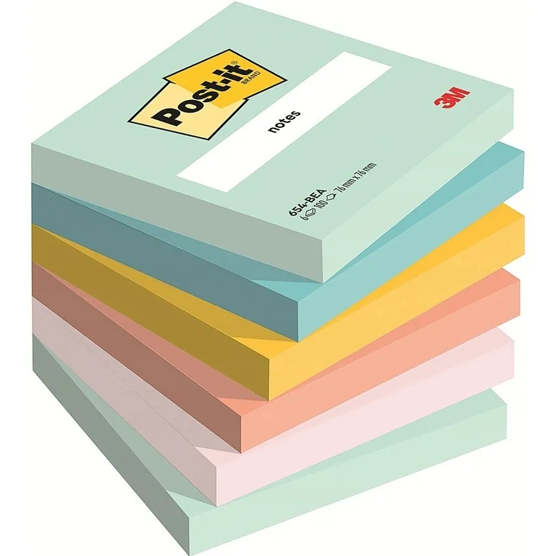 karteczki-post-it-76x76mm-654-bea-6x100