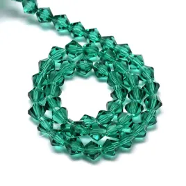 bic166-koraliki-szklane-szlifowane-bicone-3mm-krysztalki-sznur-145szt-zielo