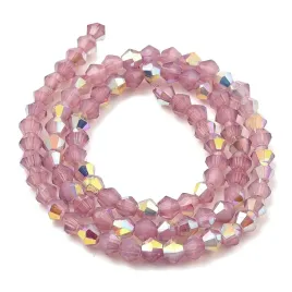 bic160-koraliki-szklane-szlifowane-bicone-4mm-krysztalki-sznur-85szt-rozowe